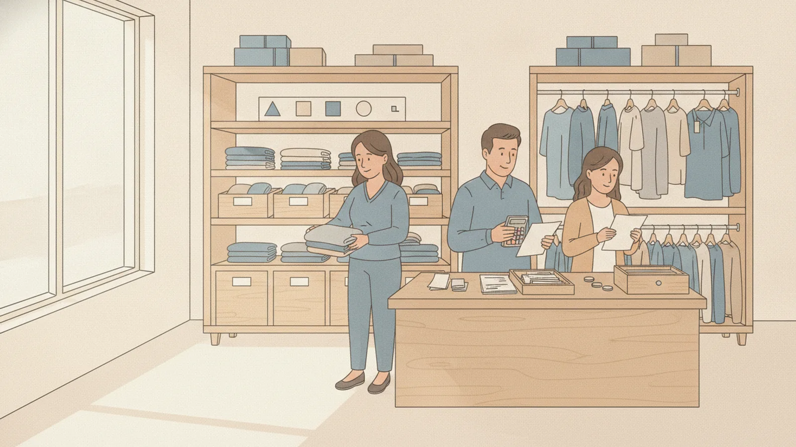 Escena de la solución: Cómo organizar productos por talla y color sin confundir el stock en tu tienda de ropa